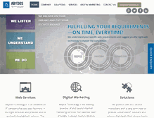 Tablet Screenshot of abydostechnologies.com